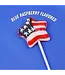 NEEDZO INC Box of American Flag Star Suckers, Individually Wrapped, 12