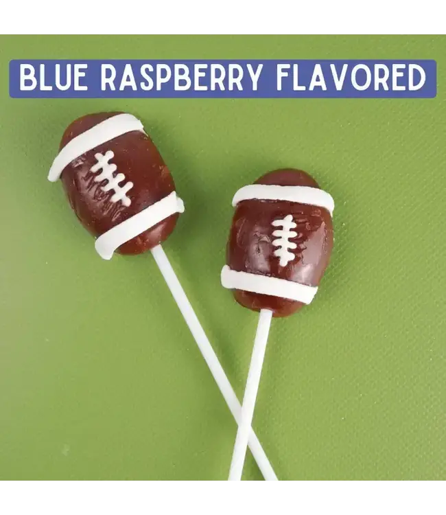 NEEDZO INC Box of Individually Wrapped Football Shaped Lollipops, 24 Ct