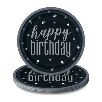 Glitz Black & Silver Birthday
