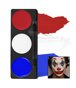 MEHRON Tri-Color Makeup Palette Clown