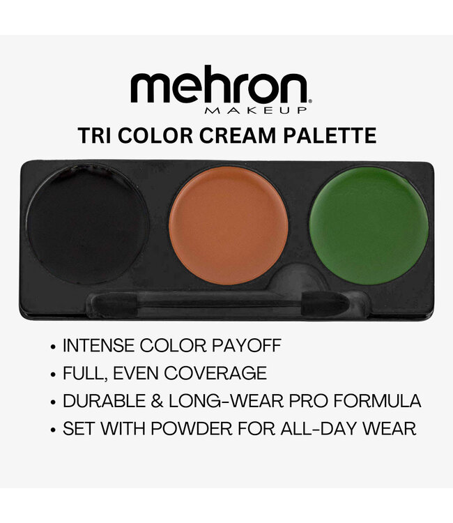 MEHRON Tri-Color Makeup Palette Camouflage