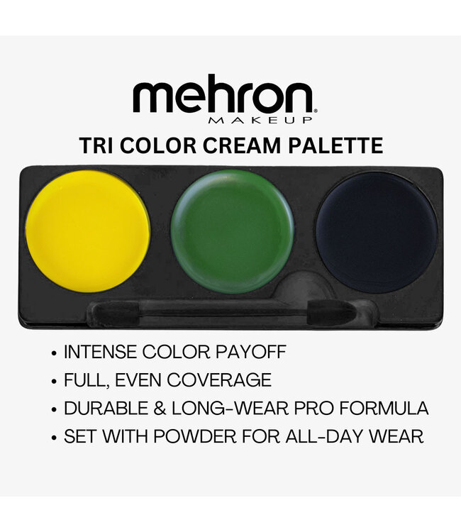 MEHRON Tri-Color Makeup Palette Ghoul/Witch