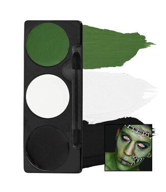 MEHRON Tri-Color Makeup Palette Monster