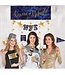 Amscan Kiss me at Midnight New Year's Eve Photo Booth Backdrop with Props, NYE Party,  14 Pieces