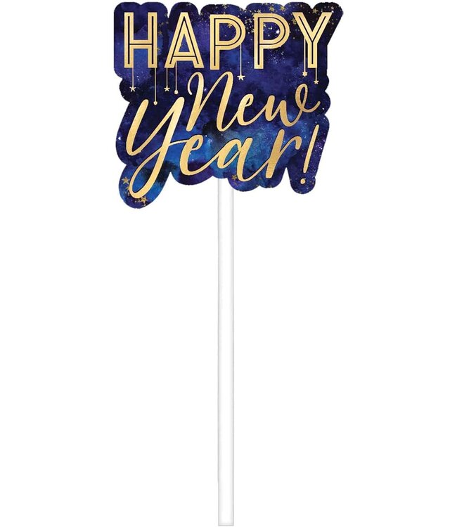 Amscan Kiss me at Midnight New Year's Eve Photo Booth Backdrop with Props, NYE Party,  14 Pieces