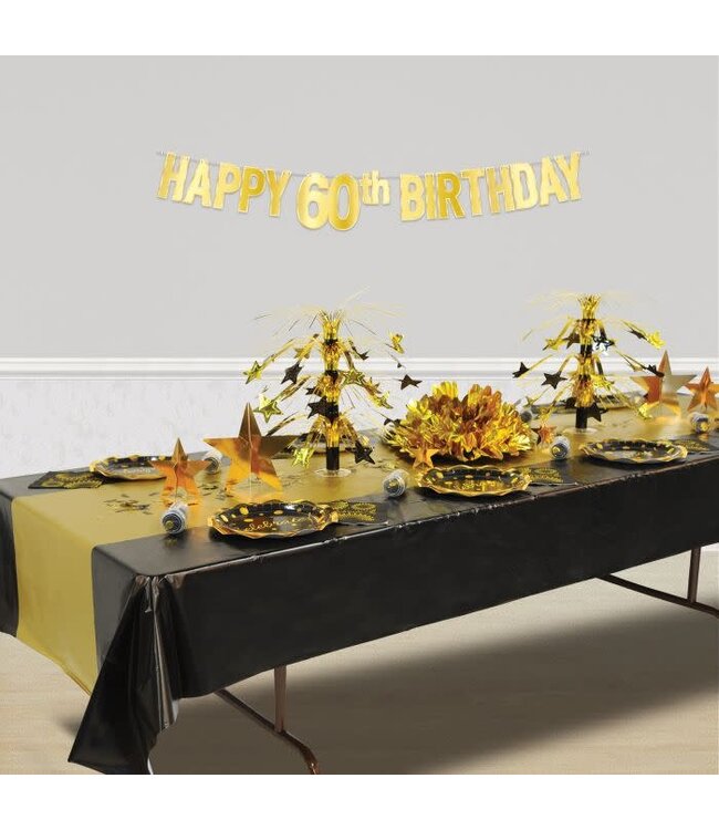 BEISTLE Foil Happy "60th" Birthday Streamer