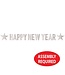 BEISTLE Foil Happy New Year Streamer - Silver