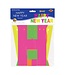 BEISTLE Neon Happy New Year Streamer - 8 Foot