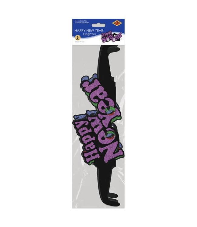 BEISTLE Happy New Year Eyeglasses - 6 Count