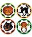 BEISTLE 4CT PLASTIC VINTAGE HALLOWEEN PLACEMATS