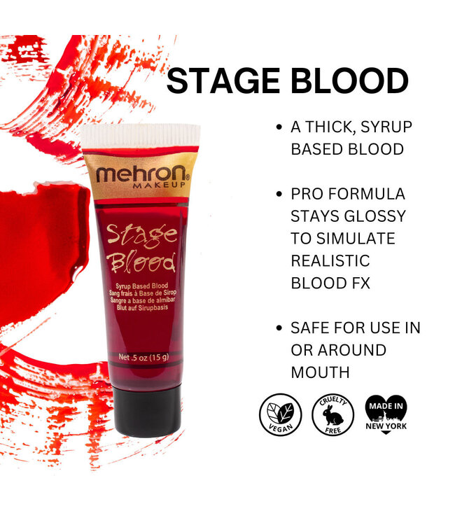 MEHRON Stage Blood - Bright Arterial - .5oz