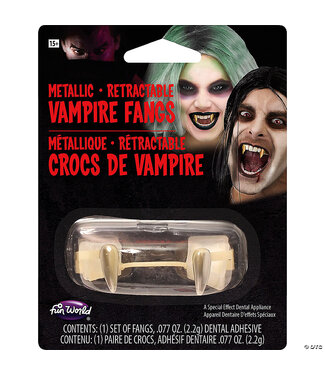 Fun World RETRACTABLE FANGS METALLIC