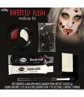 Fun World Infested Flesh Makeup Kit