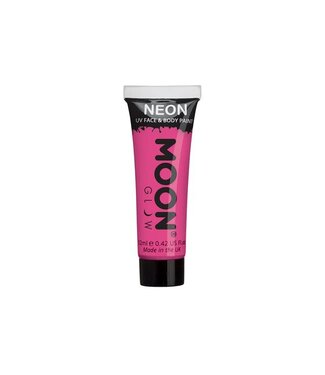 Moon Products Intense Pink - Neon UV Face & Body Paint, 12mL
