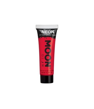 Moon Products Intense Red - Neon UV Face & Body Paint, 12mL
