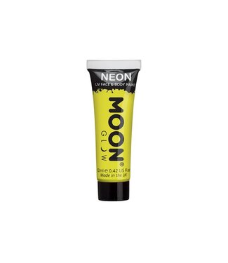 Moon Products Intense Yellow - Neon UV Face & Body Paint, 12mL