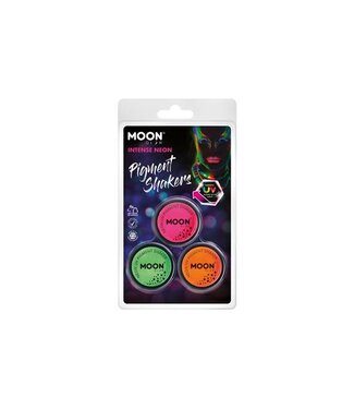Moon Products Pink, Green, Orange - Neon UV Pigment Shaker