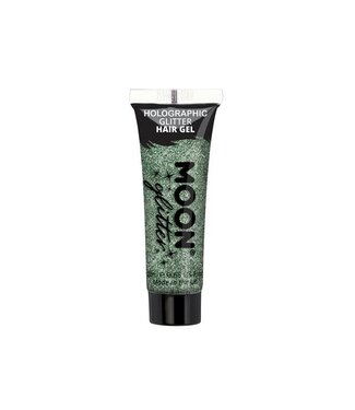 Moon Products Green – Holographic Glitter Hair Gel, 20ml