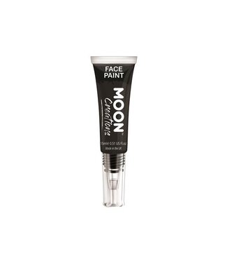 Moon Products Black – Face & Body Paint with Brush  15ML