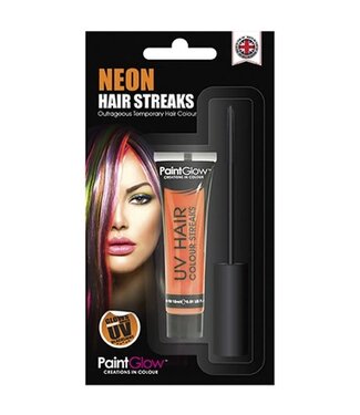 UV NEON HAIR STREAKS - ORANGE