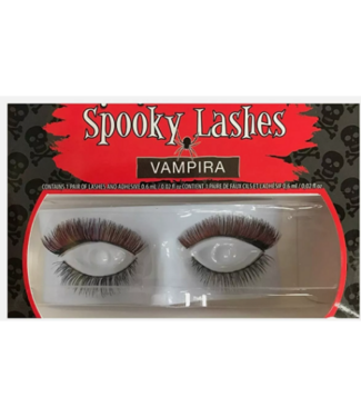 Double Spooky Black Lashes  Vampira