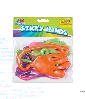 FUN EXPRESS Jumbo Sticky Hands - 4 Count