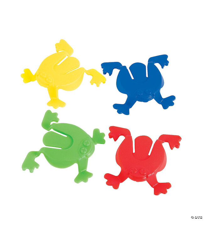 FUN EXPRESS Plastic Jumping Frogs - 12 Count