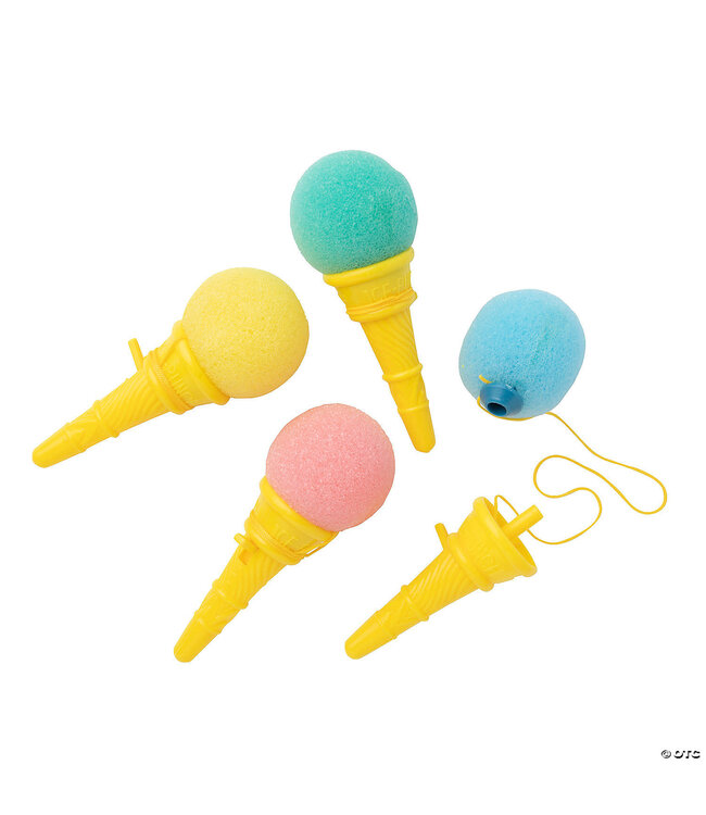 FUN EXPRESS Sponge Ice Cream Cone Shooters - 12 Count