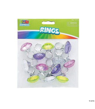 FUN EXPRESS Diamond Rings - 12 Count