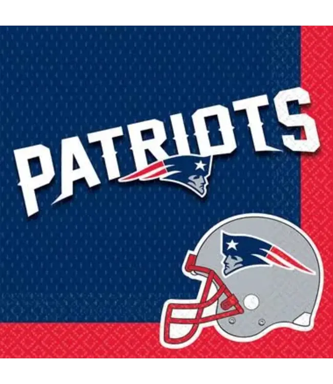 Amscan New England Patriots Lunch Napkins - 16 Count