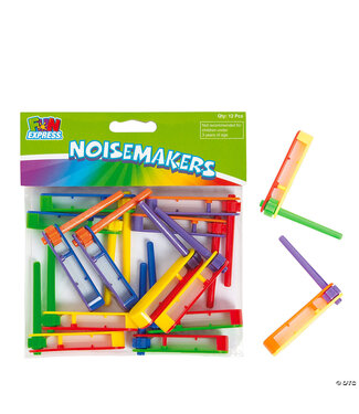 FUN EXPRESS Bright Noisemakers - 12 Count