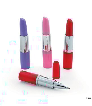 FUN EXPRESS Plastic Lipstick Pens - 12 Count