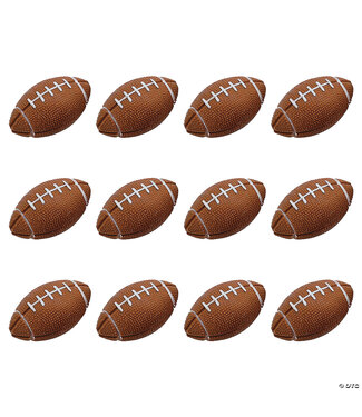 FUN EXPRESS Mini Rubber Footballs - 12 Count