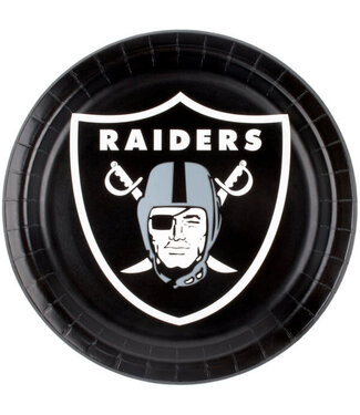 Creative Converting Las Vegas Raiders 9in Plates - 8 Count