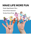 FUN EXPRESS Mini Vinyl He Lives Finger Puppets - 12 Count
