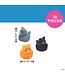 FUN EXPRESS Micro Cat Rubber Ducks - 12 Count
