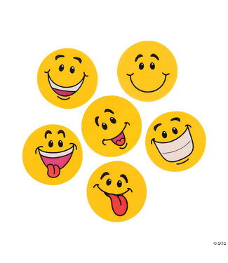 FUN EXPRESS Large Smile Face Erasers - 12 Count