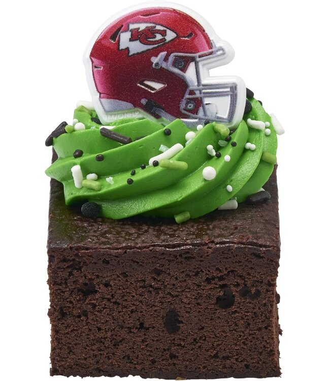 DECOPAC NFL Kansas City Chiefs Helmet Cupcake Rings - 12 Count