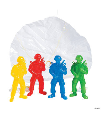 FUN EXPRESS Colorful Paratrooper Toys - 10 Count