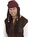 SMIFFY'S Pirate Bandanna with Plaits, Brown