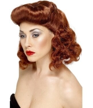 SMIFFY'S PIN UP GIRL WIG AUBURN