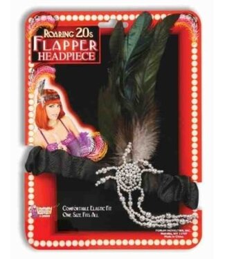 Forum Novelties FLAPPER HEADPIECE BLACK