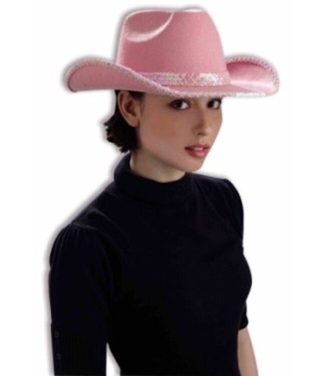 Forum Novelties DLX COWGIRL HAT PINK