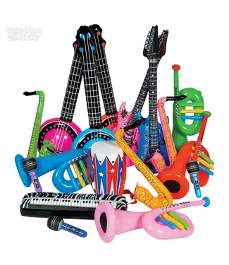 RHODE ISLAND NOVELTY Inflate Rock Band Instrument Kit 10-42" 24pcs/Pack