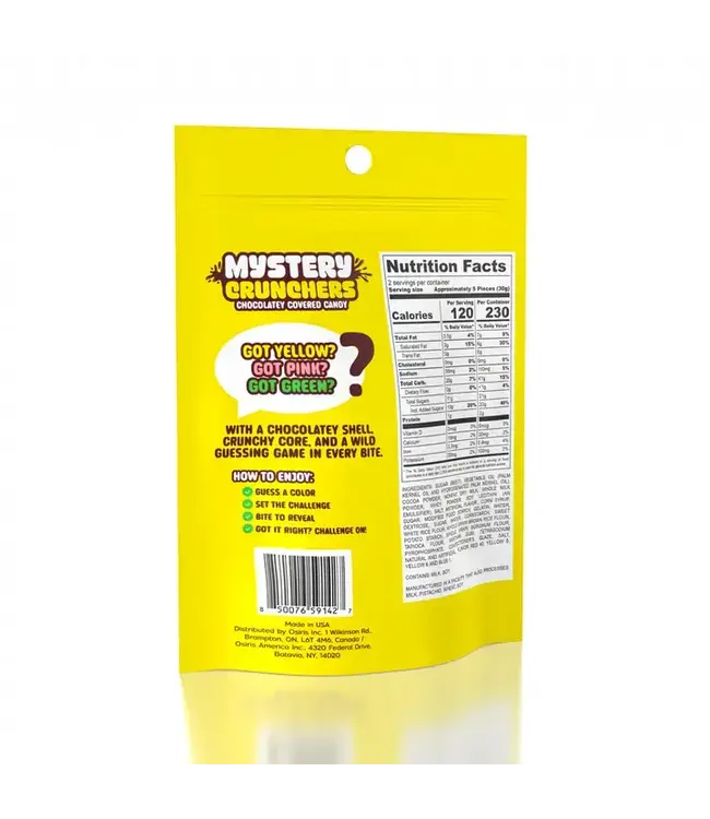 OSIRIS Mystery Crunchers Color Reveal Viral Chocolate Bites 2oz