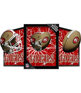 SPORTICULTURE San Francisco 49ERS 12inX16in 3D Lenticular Poster
