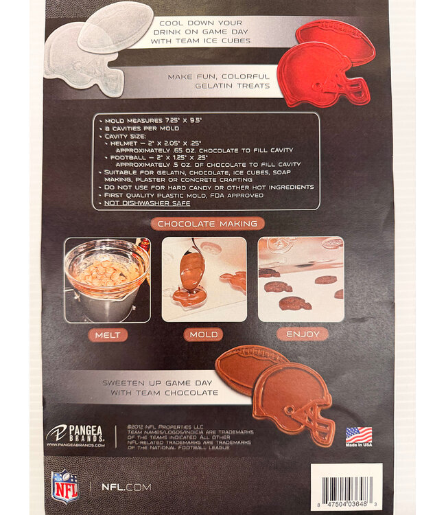 PANGEA BRANDS Cleveland Browns Candy Mold