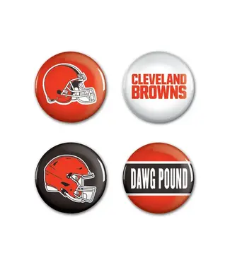 WINCRAFT Cleveland Browns buttons 4ct