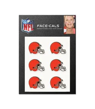 WINCRAFT Cleveland Browns Helmet Face-cals 6ct