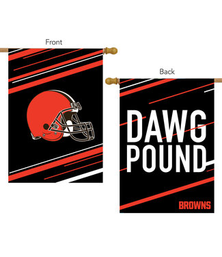 BRIARWOOD LANE Cleveland Browns 28x40 House Flag